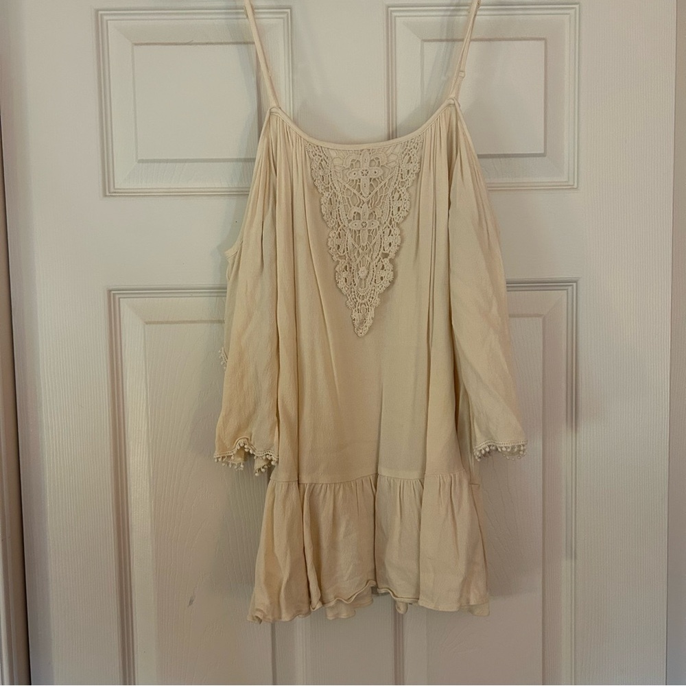Miami Cream Lace Women's Blouse